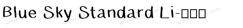 Blue Sky Standard Li字体转换